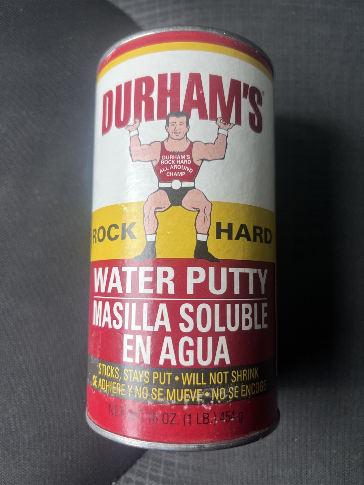 Vintage 1970’s Durham's Rock Hard Water Putty 16 oz Can - Opened/Unused - USA