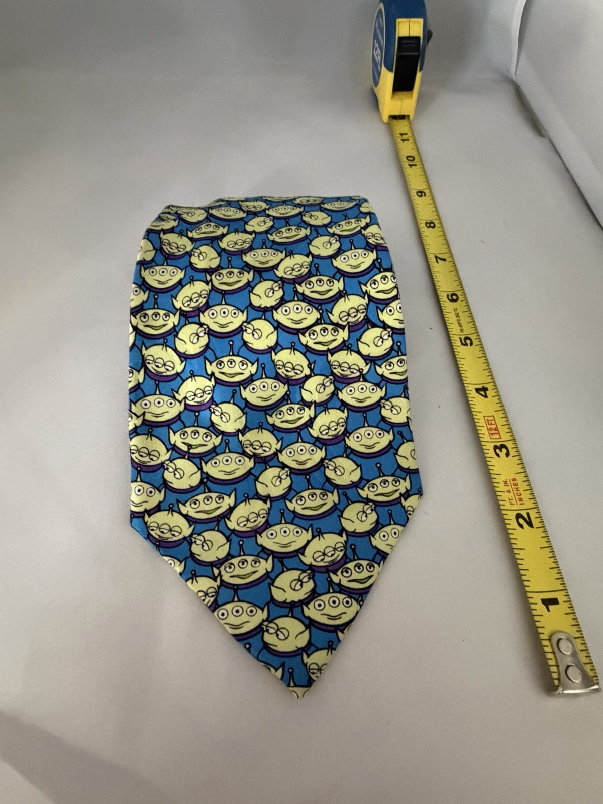 VTG 90s Original Disney Toy Story All Over Alien Print Mens Neck Tie 56\ VTG 90s Original Disney Toy Story All Over Alien Print Mens Neck Tie 56\