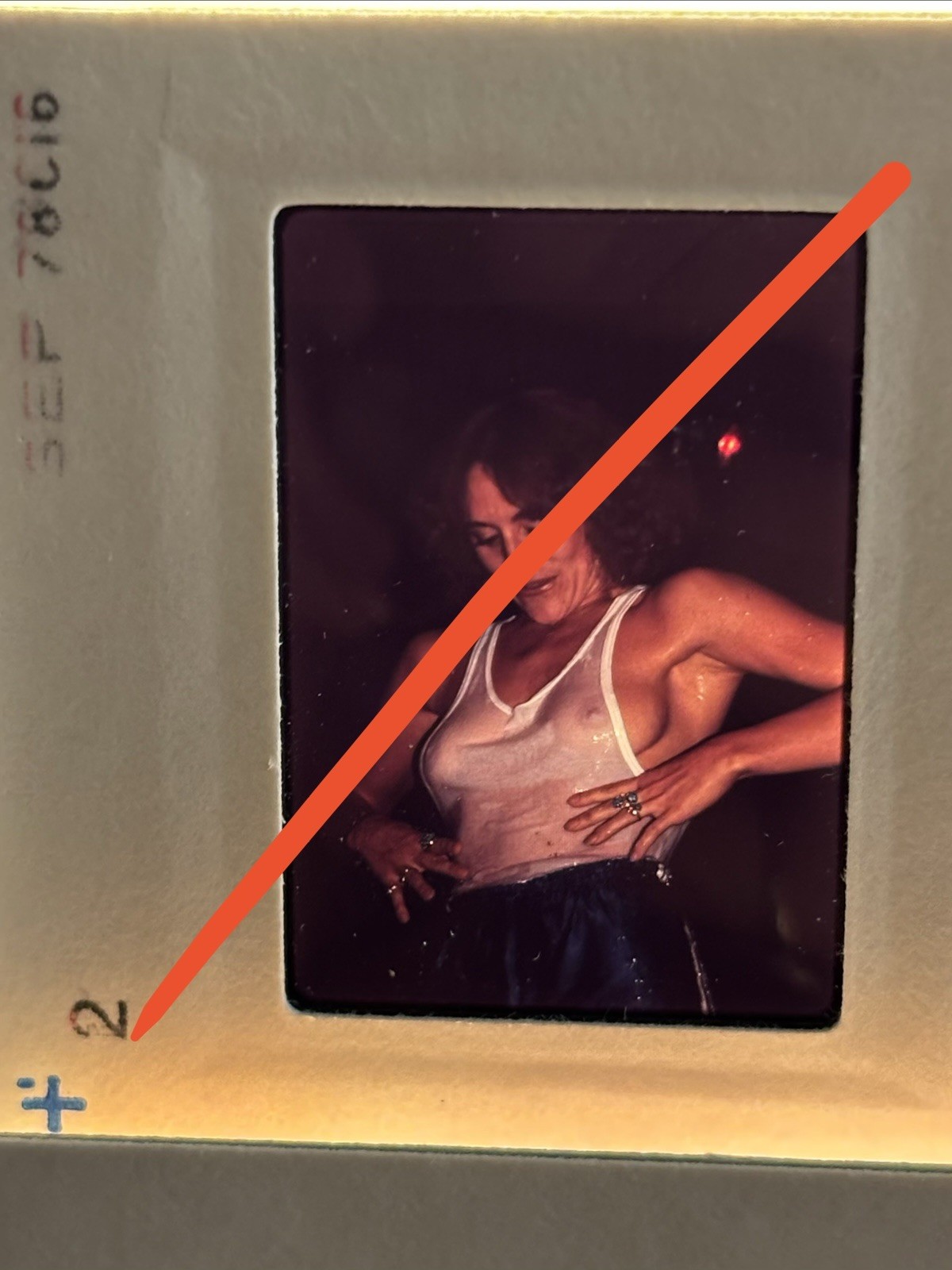 Vtg 1978 Woman’s Wet T-Shirt Bar Contest Amateur 35mm Slide Color photo #2