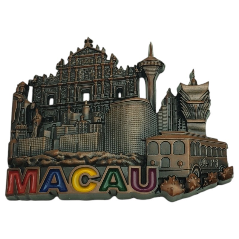 Macau Tower Ruins of St. Paul\'s Fridge Magnet Souvenir Travel Tourist Gift China Macau Tower Ruins of St. Paul\'s Fridge Magnet Souvenir Travel Tourist Gift China