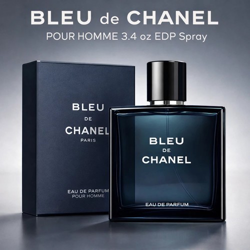 BLEU de CHANEL POUR HOMME 3.4 oz EDP Spray New Sealed - 