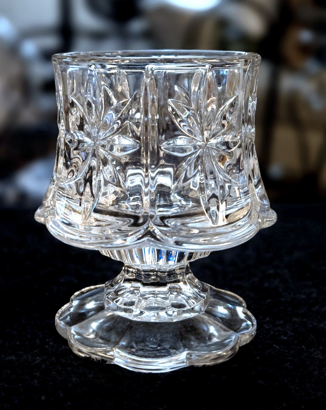 PartyLite 24% Lead Crystal Cottage Light Votive Candle Holder Retired