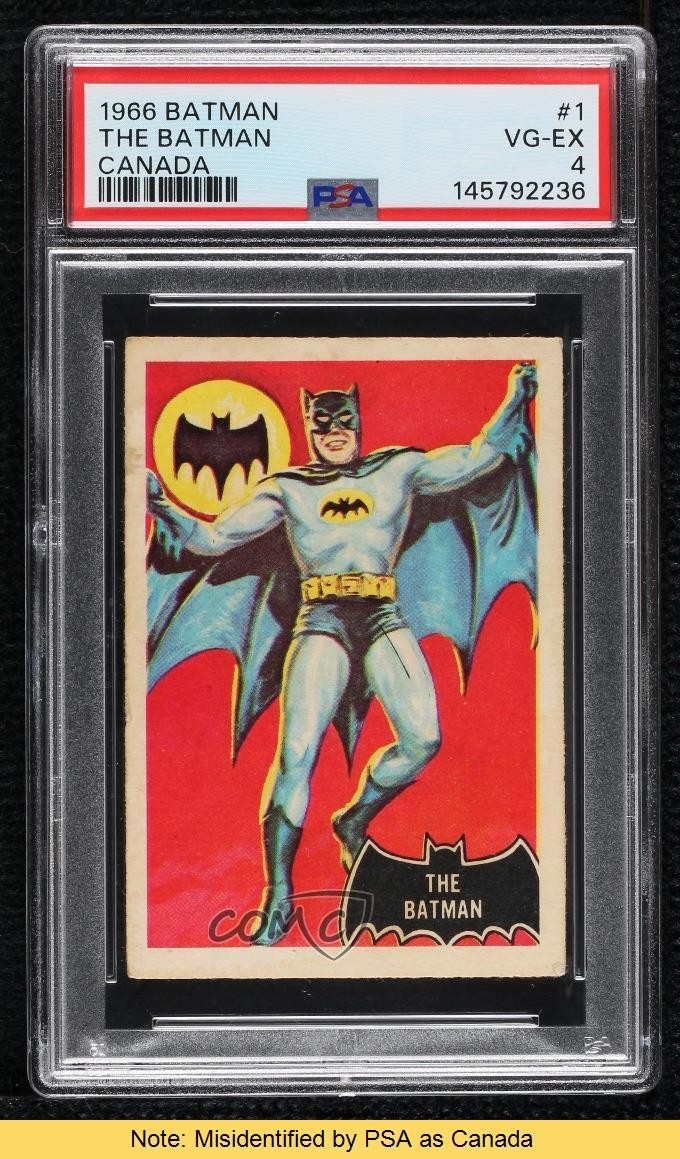 1966 A&BC Batman Black Bat Batman #1 PSA 4 READ 0xu0