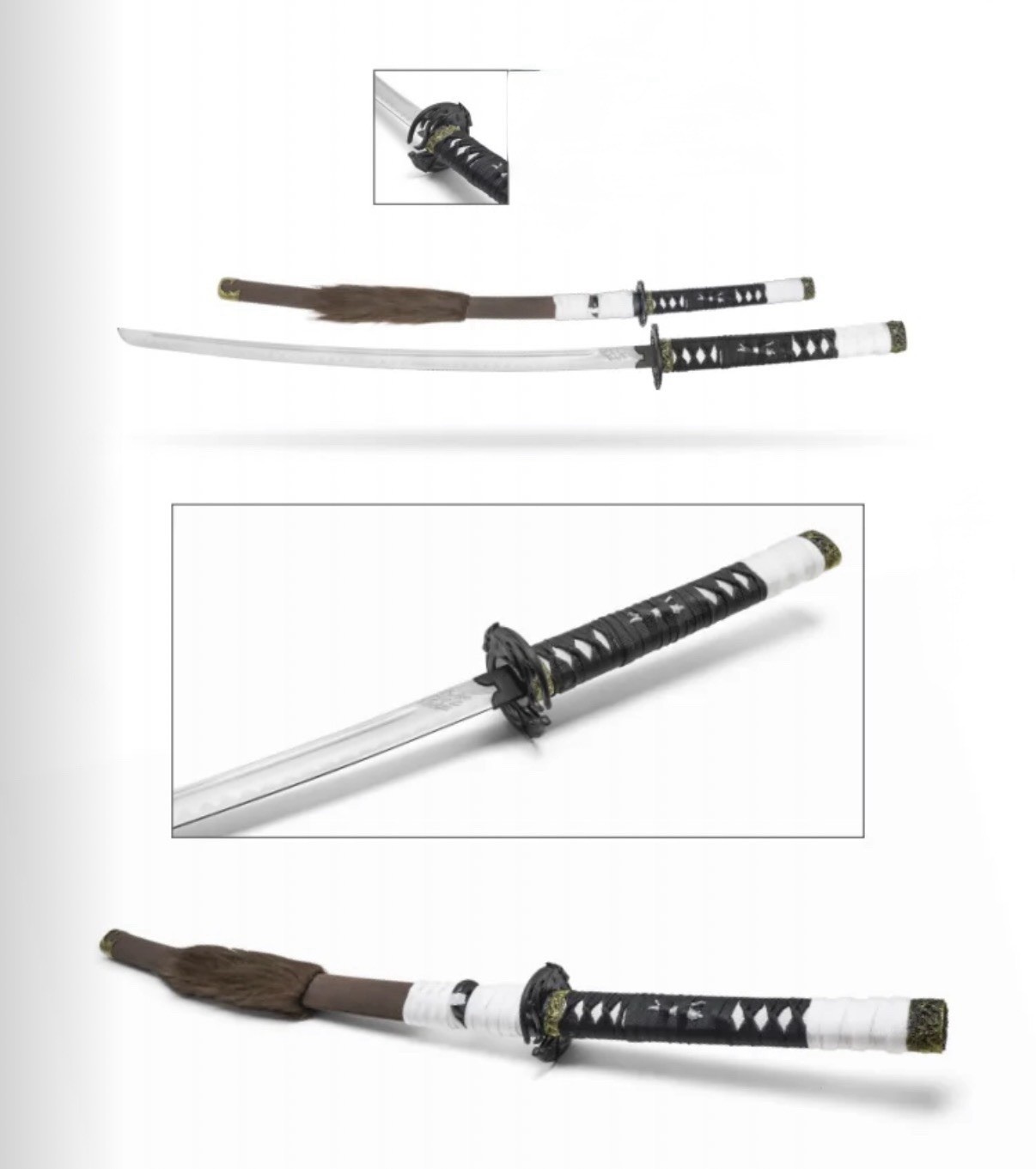 Atsu’s Wold Blade Ghost Of Yotei Katana Sword & Sheath 38”(40.75”)Black Metal Atsu’s Wold Blade Ghost Of Yotei Katana Sword & Sheath 38”(40.75”)Black Metal