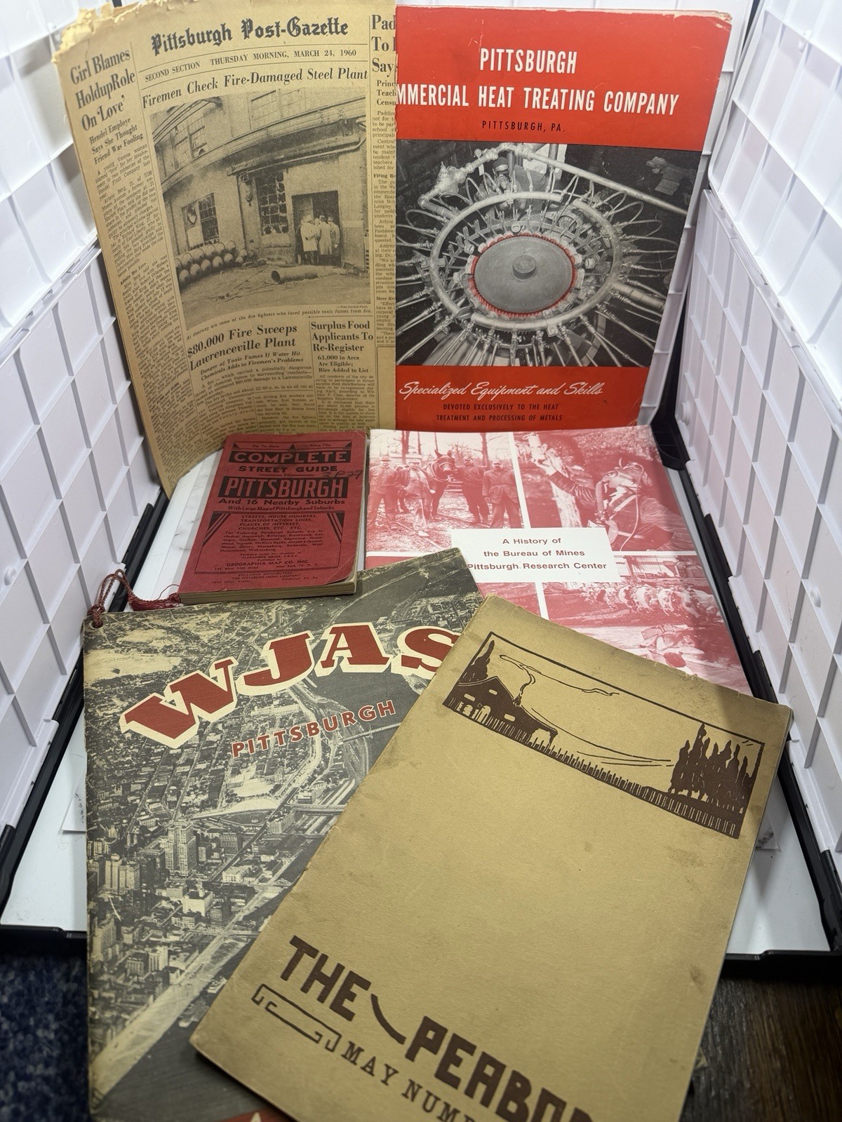 Vintage Pittsburgh PA History Ephemera Lot 1930s-1980s WJAS Radio Bureau Mines