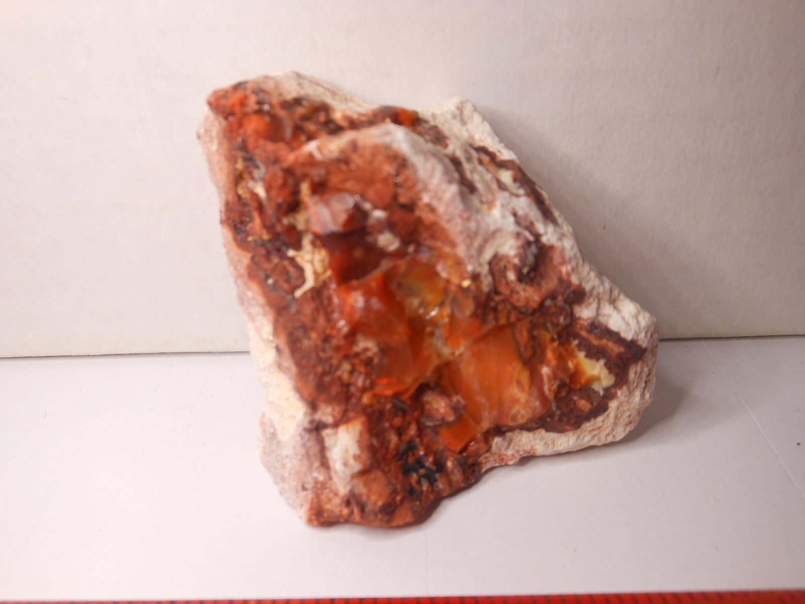 431ct Mexican Fire Opal Rough Specimen Earth-Mined Lapidary Raw Host Rock 431ct Mexican Fire Opal Rough Specimen Earth-Mined Lapidary Raw Host Rock