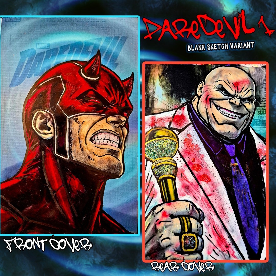 Daredevil 1 BossKong Original Art Sketch Cover 1/1  Daredevil / Kingpin 