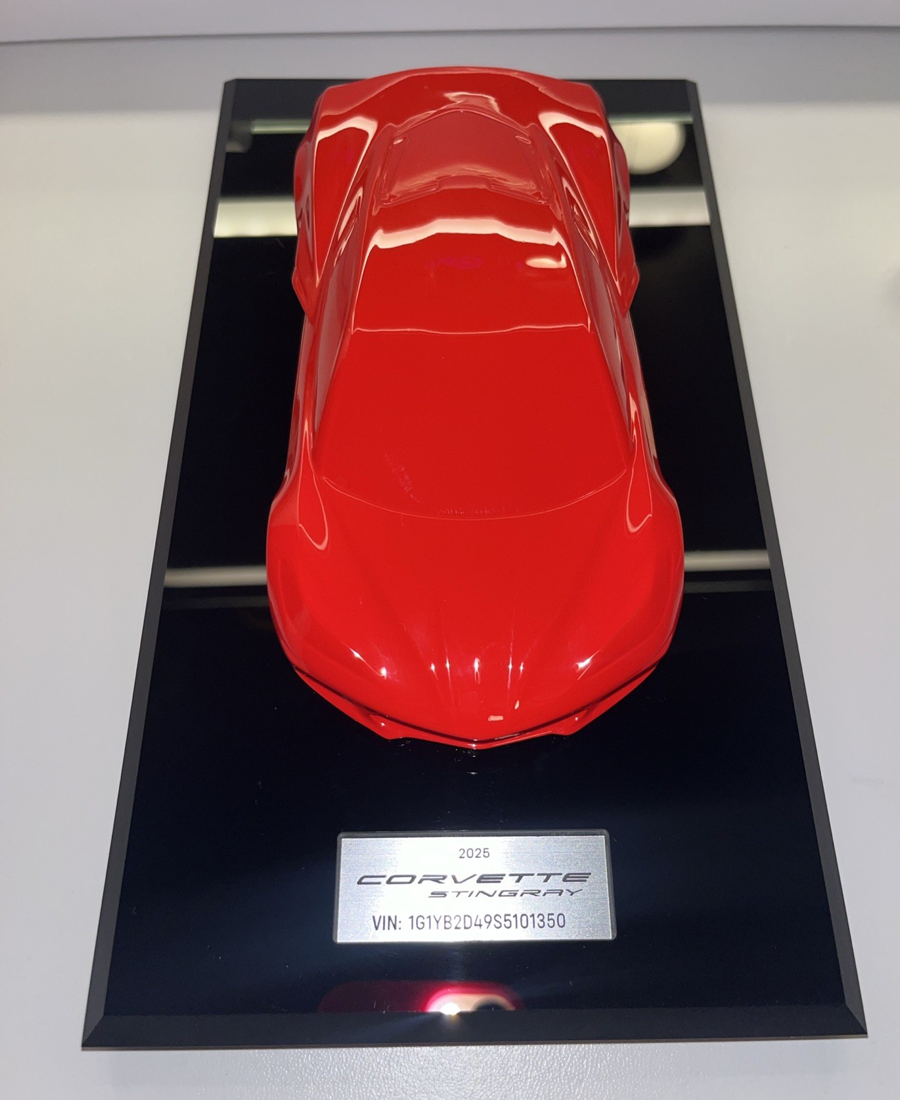 Chevrolet Stingray Corvette 2025 OEM Model Owner's Gift Torch Red