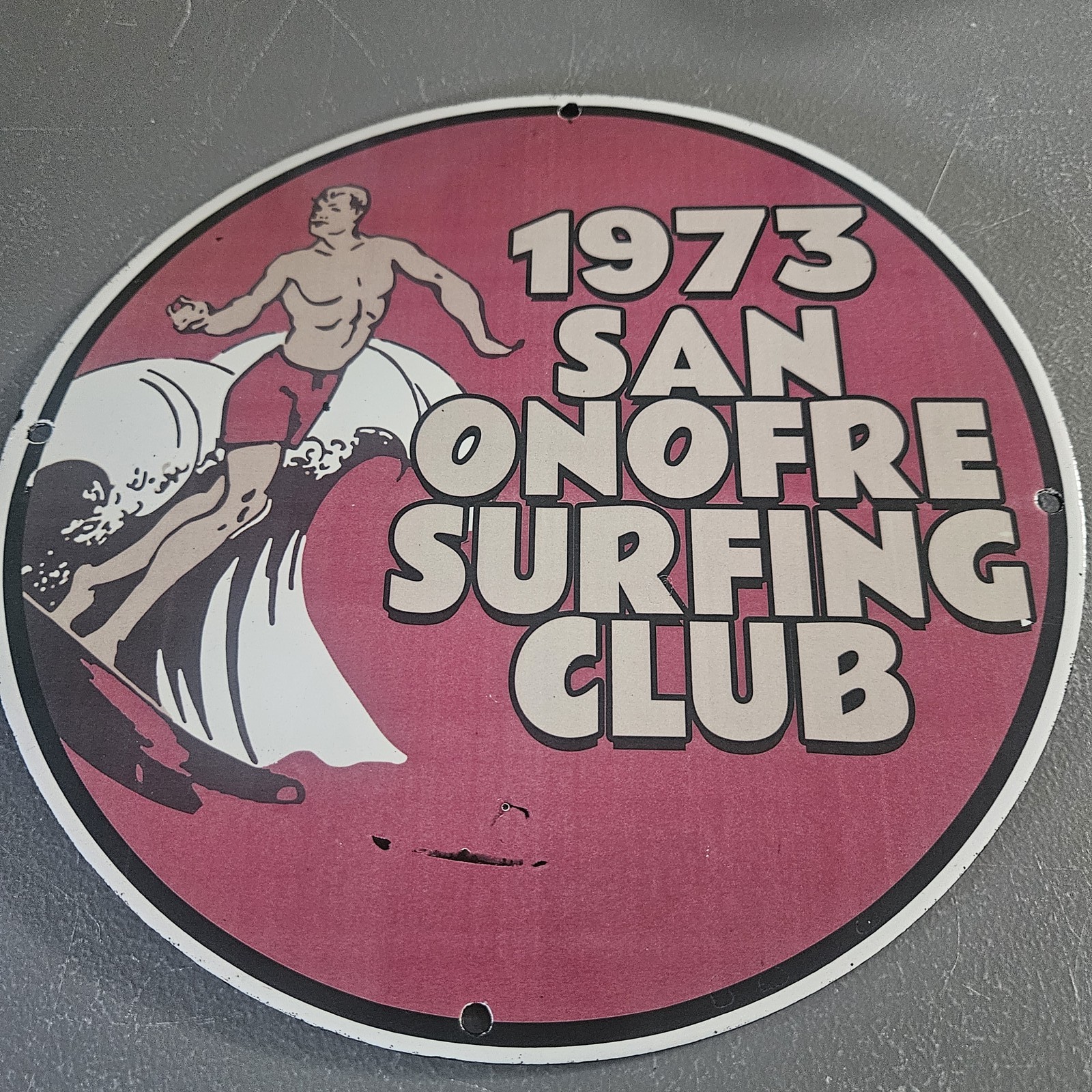 VINTAGE 1973 SAN ONOFRE SURFING CLUB 12