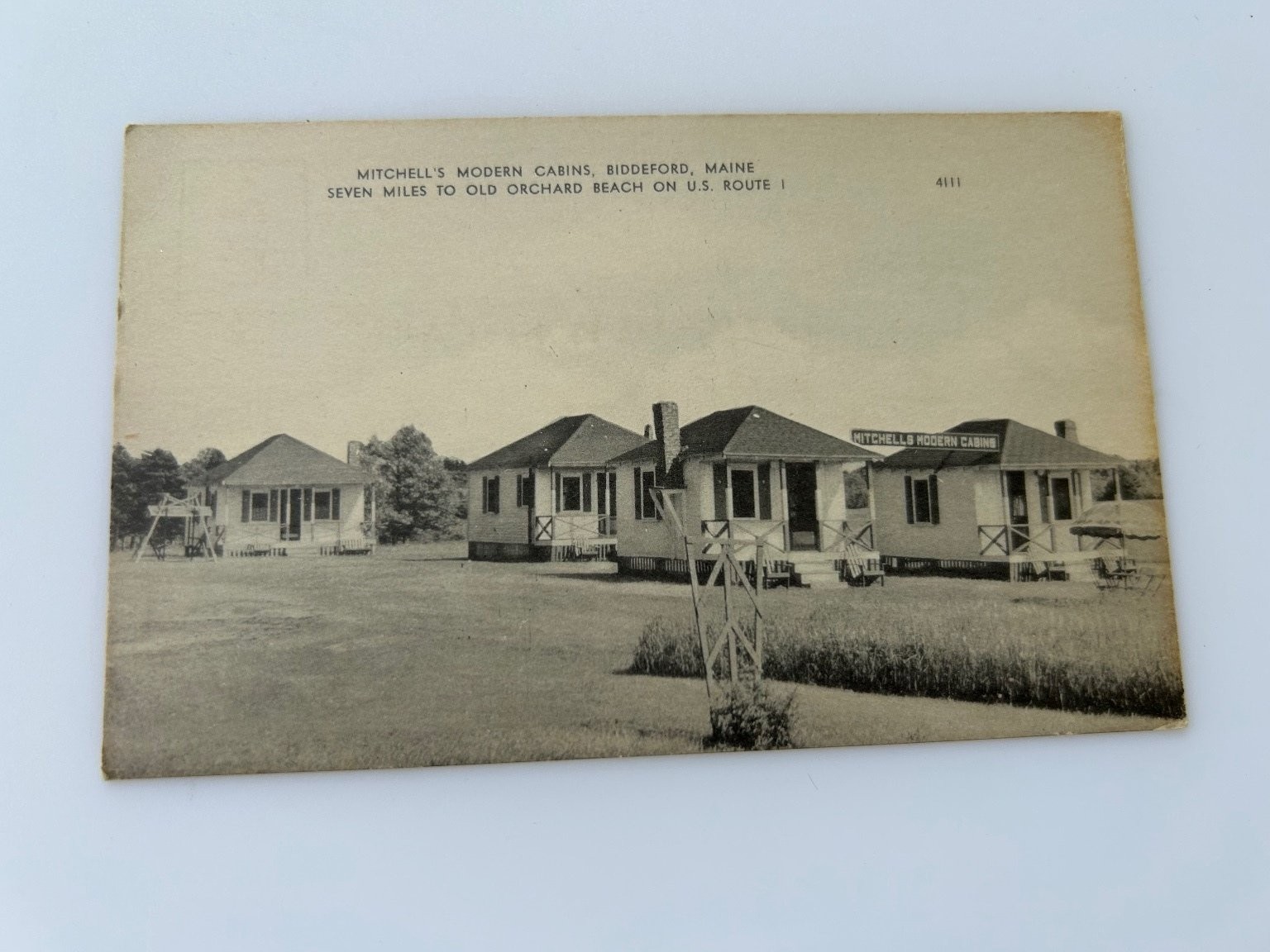 Vintage Mitchell\'s Modern Cabins Biddeford Maine Postcard US Route 1 Vintage Mitchell\'s Modern Cabins Biddeford Maine Postcard US Route 1