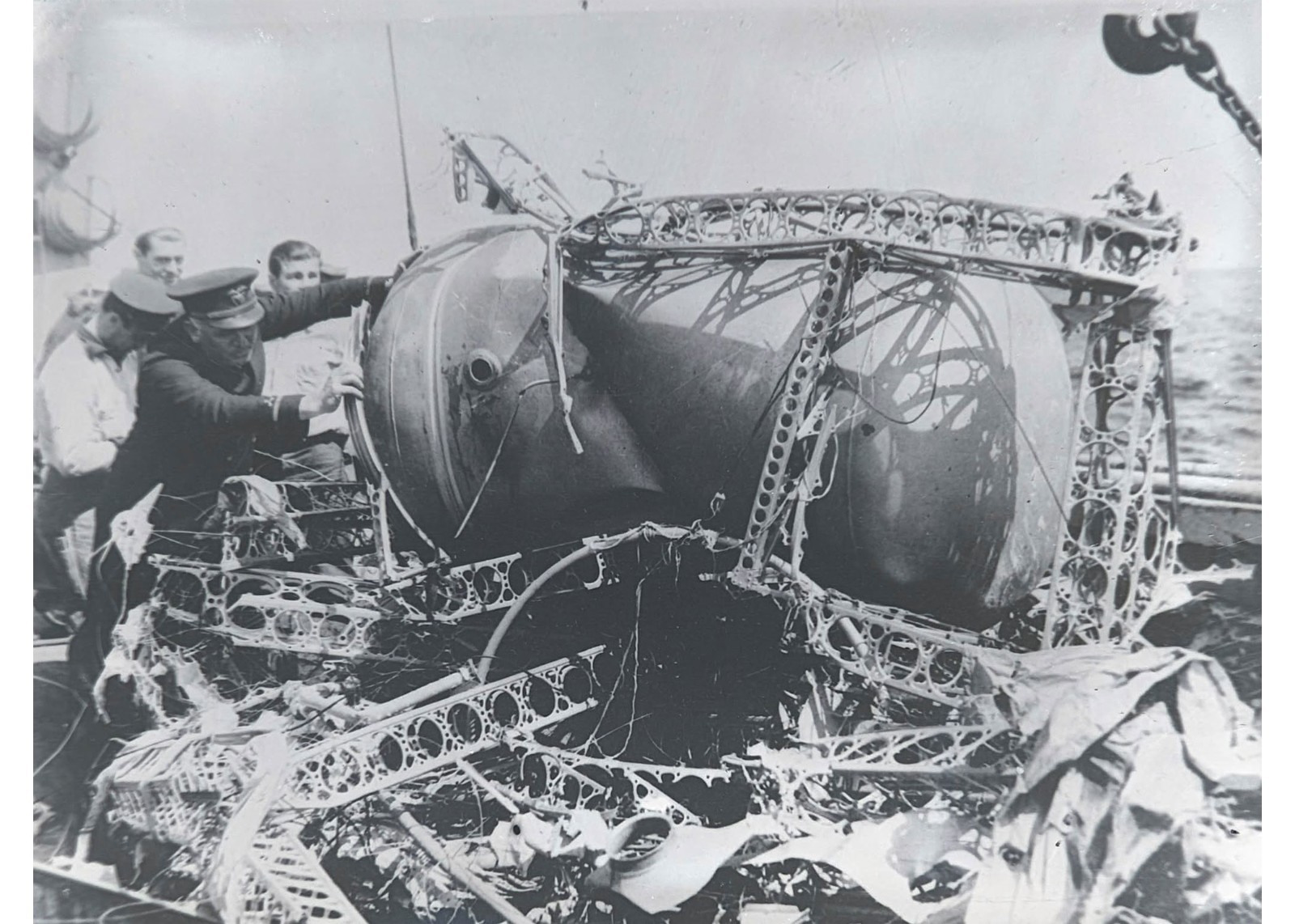 1933 USS Akron ZRS-4 Airship Crash Ocean Salvage Wreckage Glass Negatives 2 OOAK