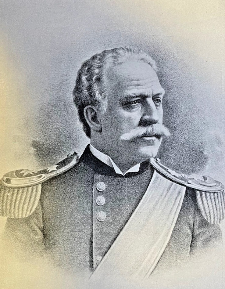 1899 Vintage Illustration Major General Nelson A. Miles Spanish American War