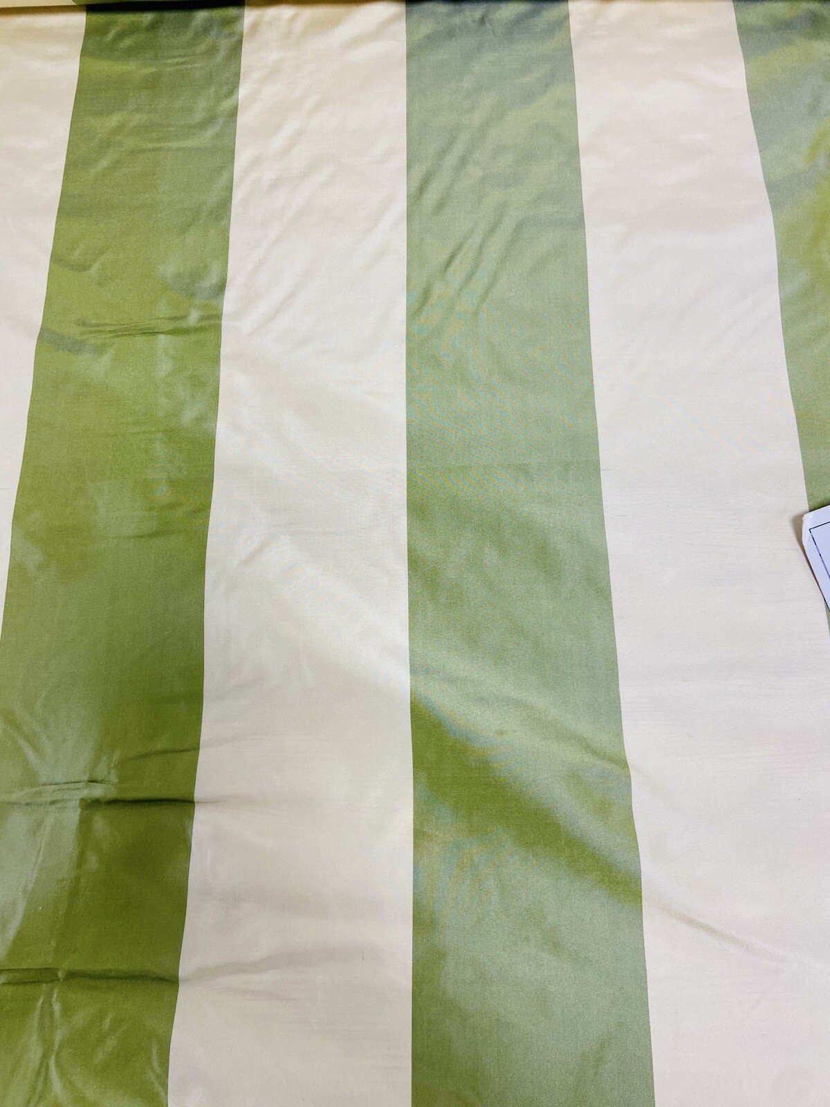 Kempton House vintage 100% Dupioni Silk Striped Fabric - 8 Yards Kempton House vintage 100% Dupioni Silk Striped Fabric - 8 Yards