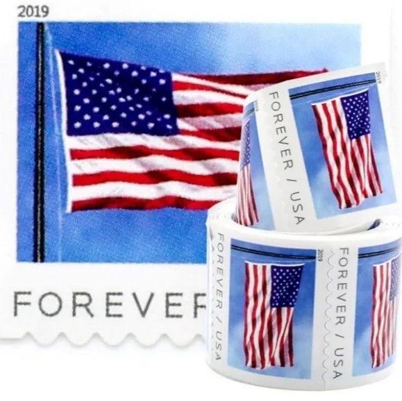USPS 2019 American Flag Postage – 1 Roll of 100, Mint Condition