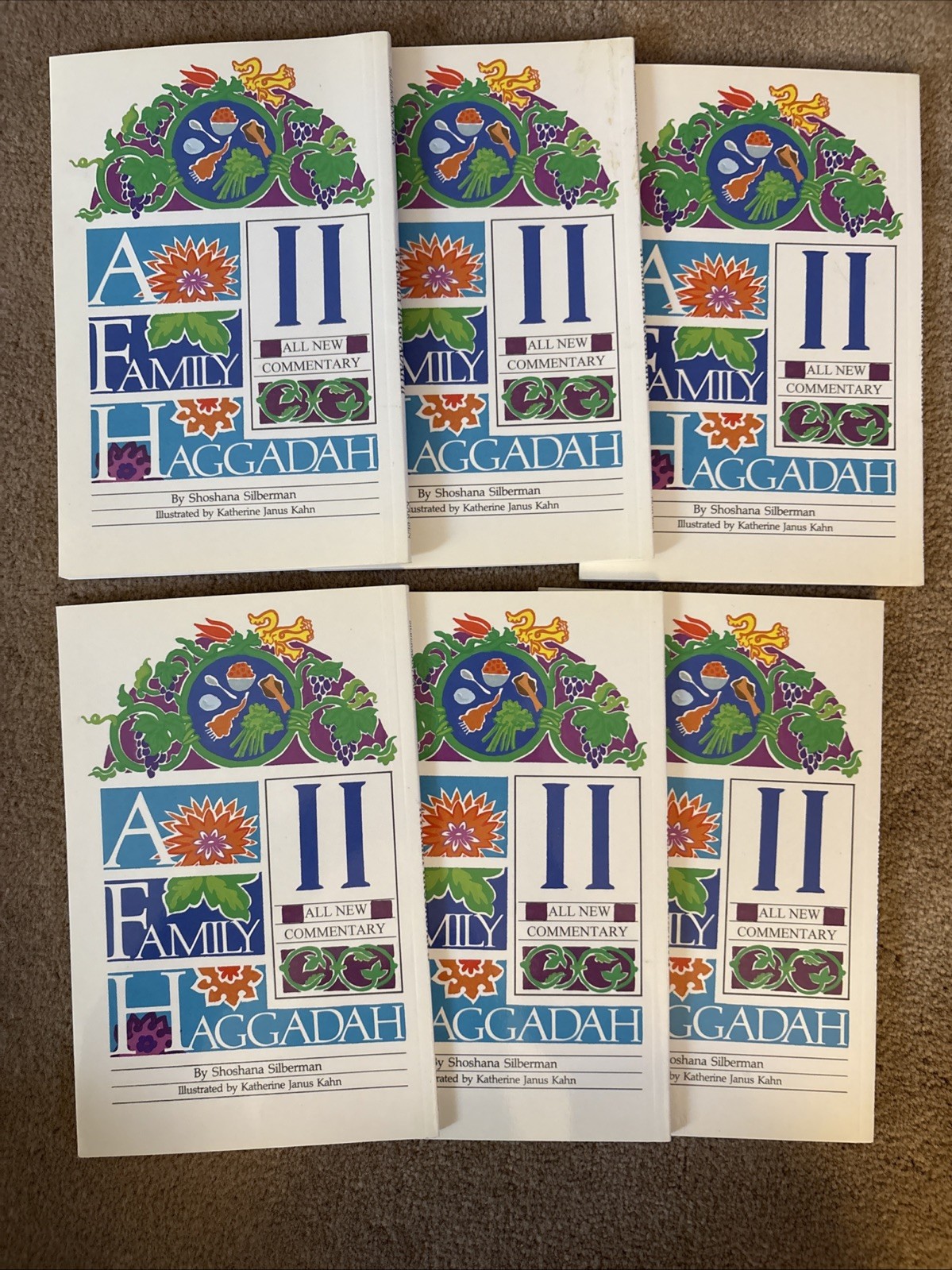 6 Books -A FAMILY HAGGADAH II By Shoshana Silberman & Katherine Janus Kahn *NEW* 6 Books -A FAMILY HAGGADAH II By Shoshana Silberman & Katherine Janus Kahn *NEW*