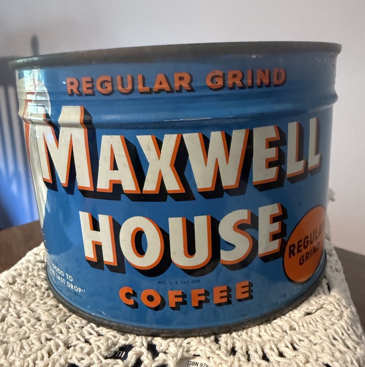 VINTAGE MAXWELL HOUSE “FULL” #1 COFFEE TIN CAN COOL GRAPHICS VINTAGE MAXWELL HOUSE “FULL” #1 COFFEE TIN CAN COOL GRAPHICS