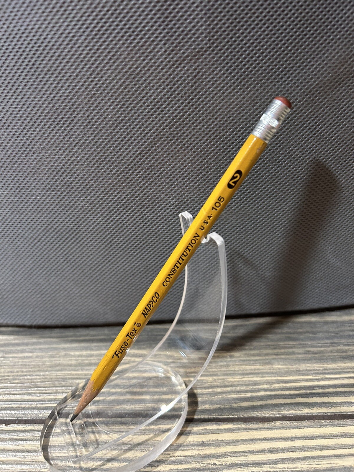 Vintage Fuse Tex Nappco Constitution USA 105 2 Yellow Sharpened Pencil P