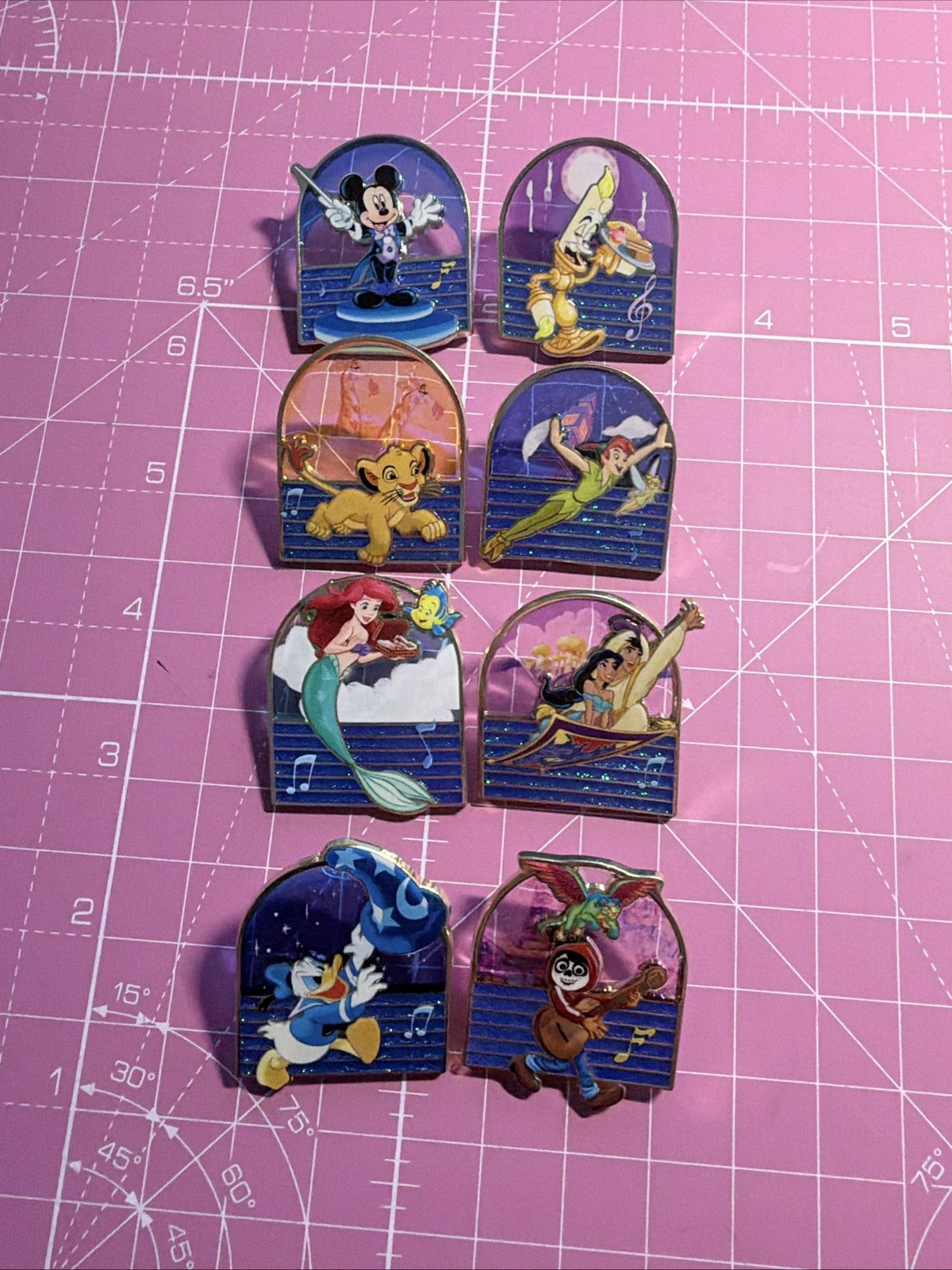 Hong Kong Disneyland PhilHarmagic Mystery Pin Full Set Of 8 Disney Pin Hong Kong Disneyland PhilHarmagic Mystery Pin Full Set Of 8 Disney Pin