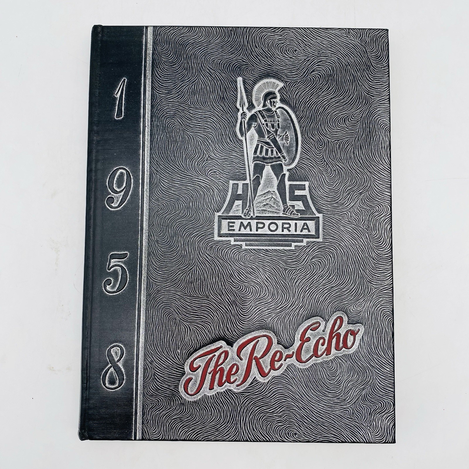 1958 The Re-Echo Annual Yearbook Emporia Senior High Kansas Hardcover