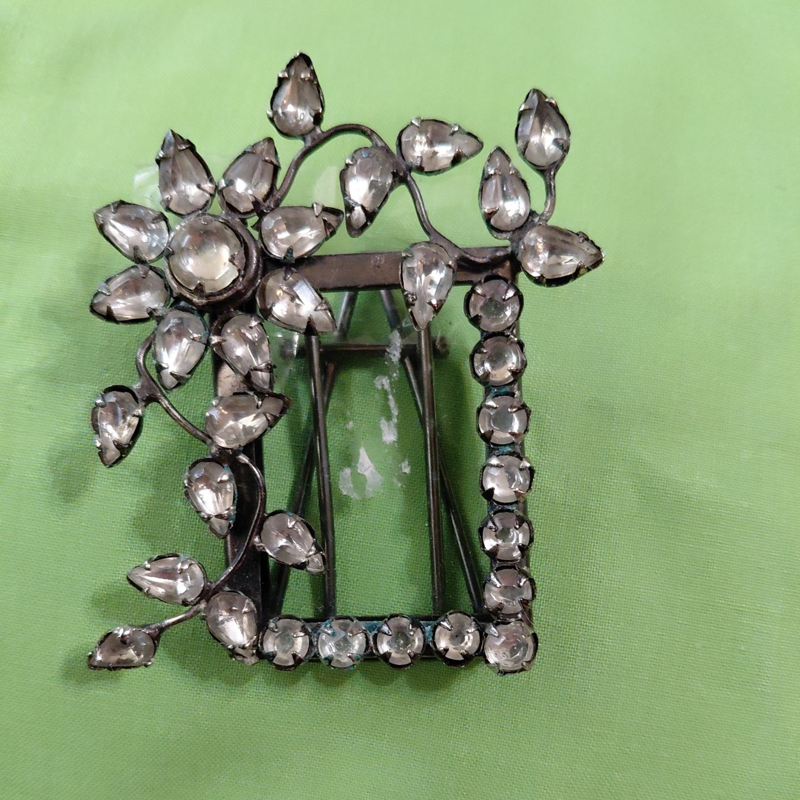 Vintage Two's Company? Mini Crystal Vine & Floral Picture Frame 1.5 Vintage Two's Company? Mini Crystal Vine & Floral Picture Frame 1.5