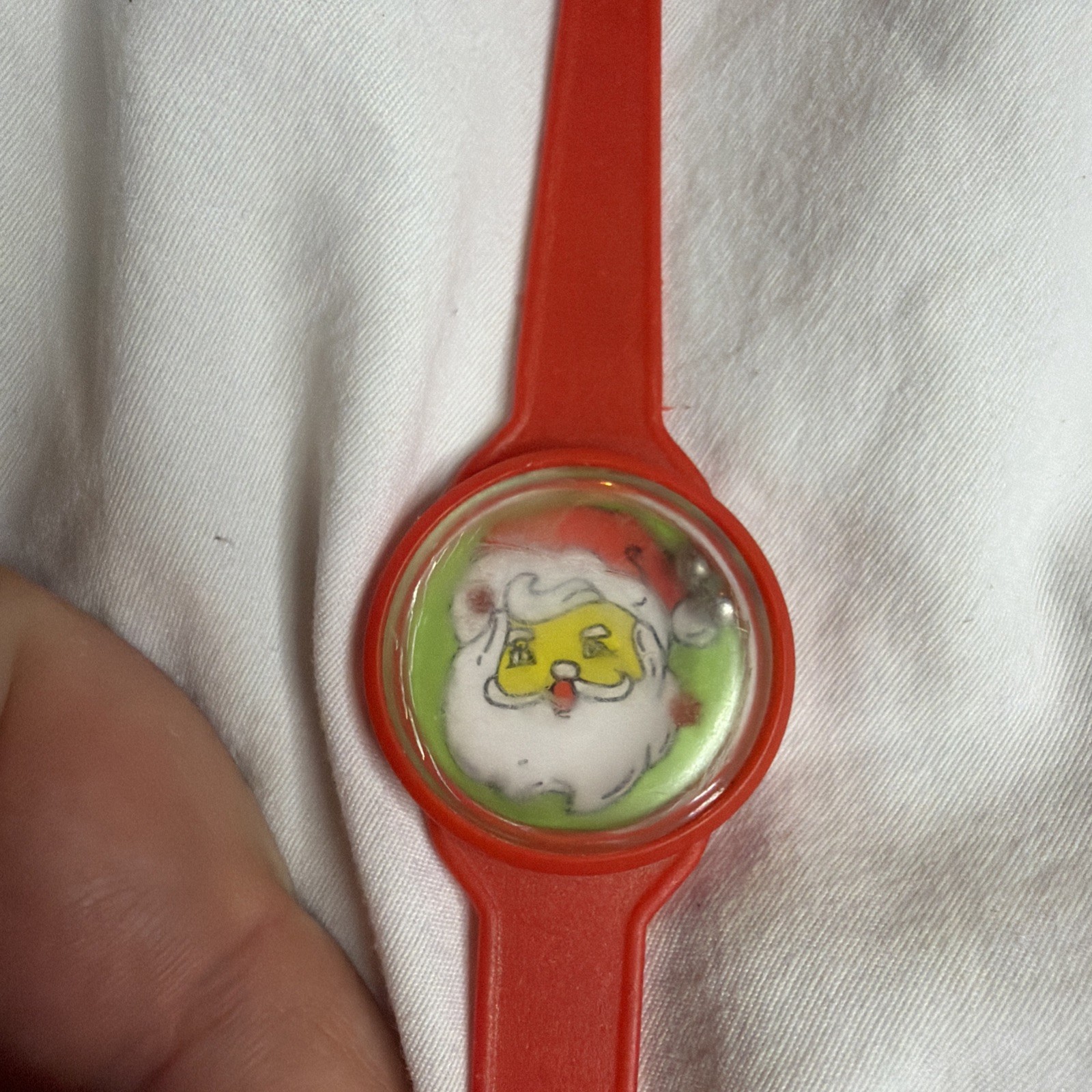 Vintage 1940s Macy\'s Santa Claus Puzzle Watch Toy Christmas Advertising Giveaway