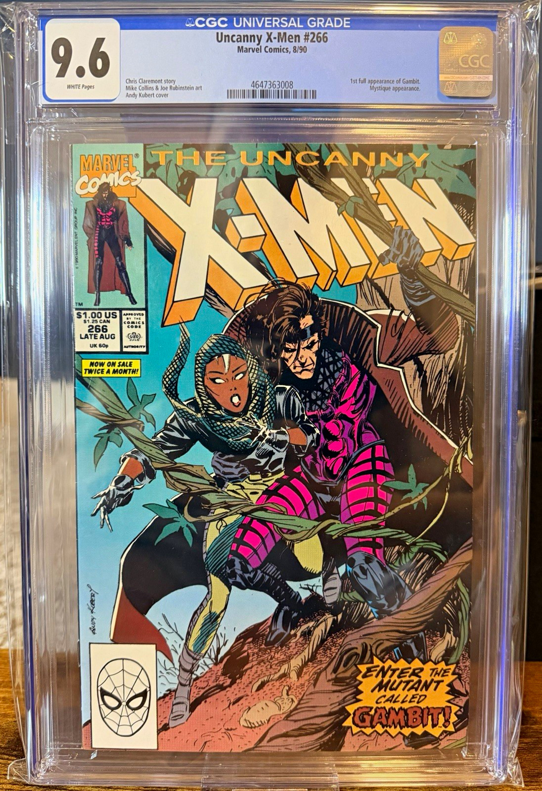 Uncanny X-Men #266 CGC 9.6 White Pages