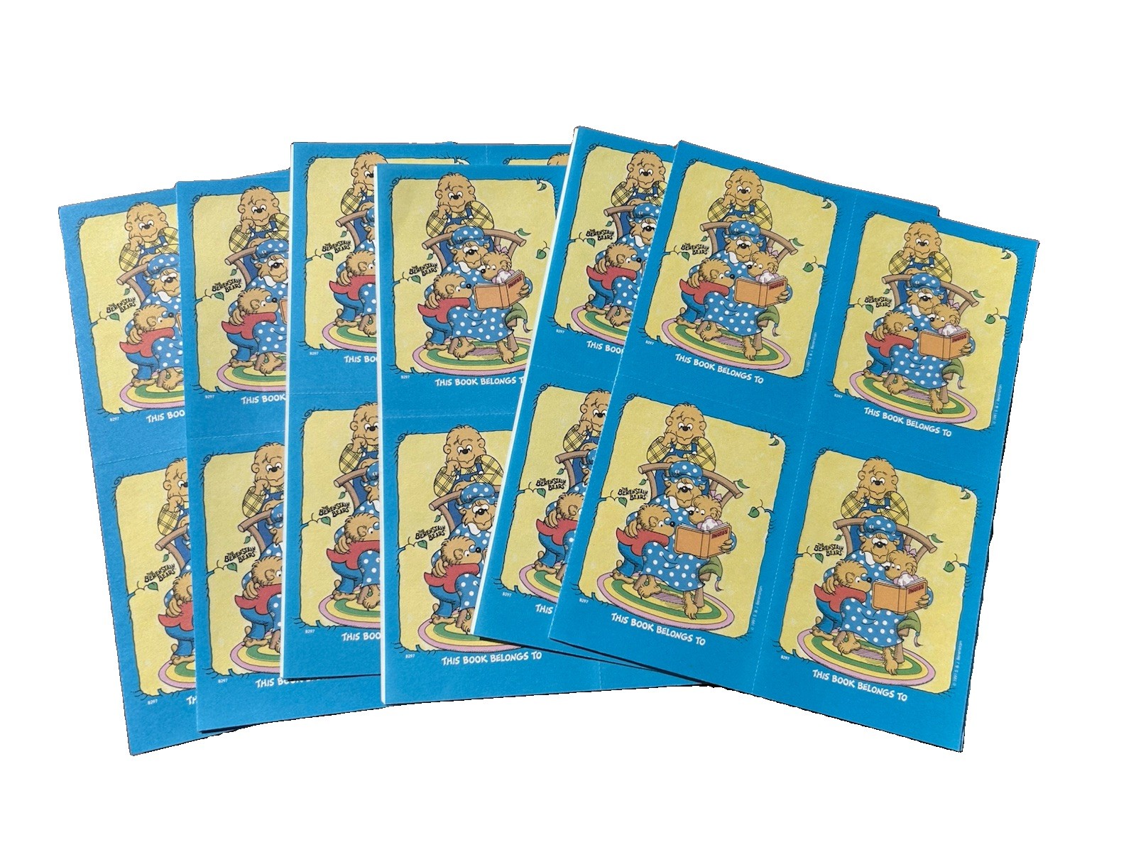 Vintage 1991 Berenstain Bears Bookplates Labels Lot 96 This Book Belongs To NOS