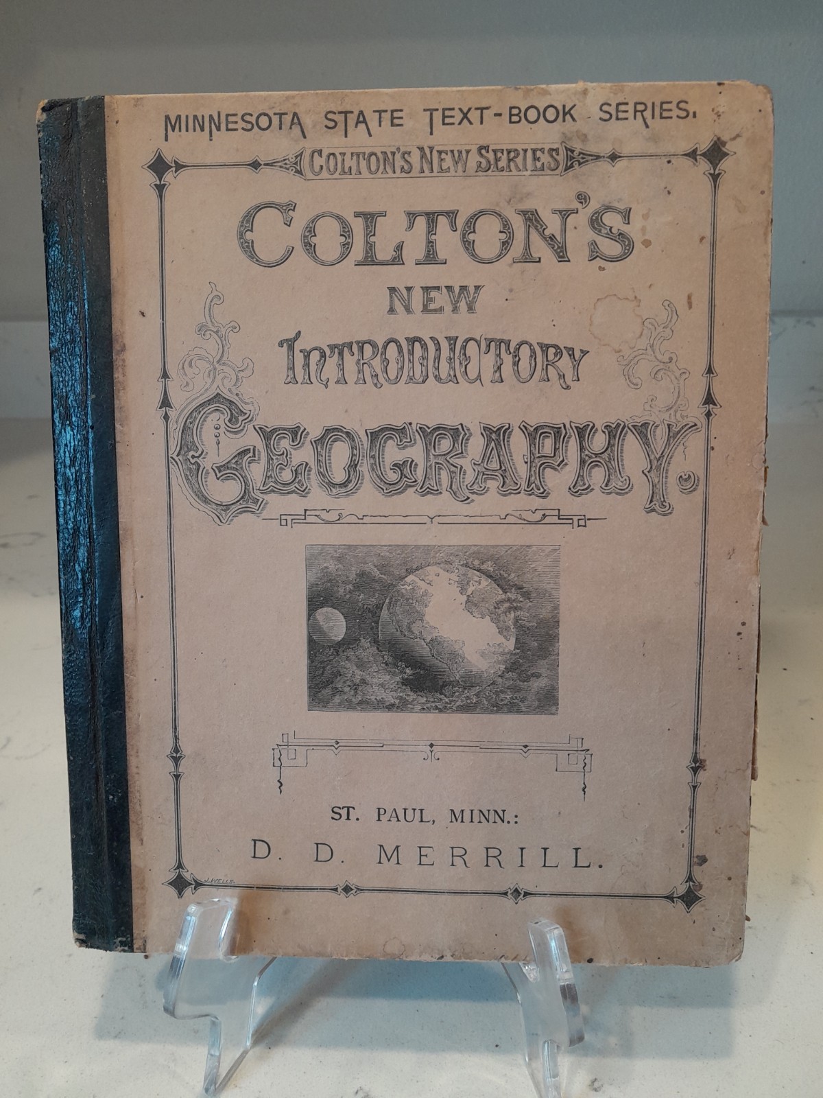 Antique 1882 Colton's Common School Geography Minnesota State Text Book EUC Antique 1882 Colton's Common School Geography Minnesota State Text Book EUC