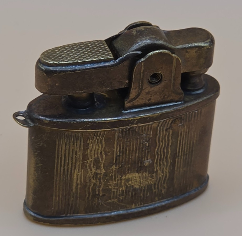 Vintage Small Brass Cigarette Lighter – Pocket Size, Working Mechanism