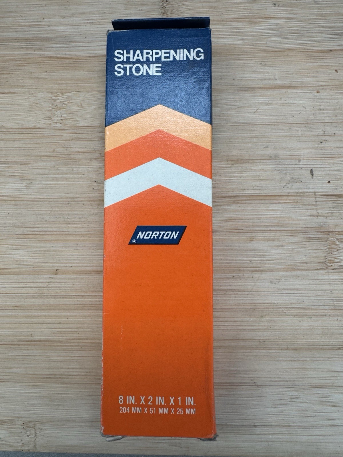 NORTON SHARPENING STONE 8x2x1 JB-8 85455-1 CRYSTOLON COMBINATION BENCH STONE