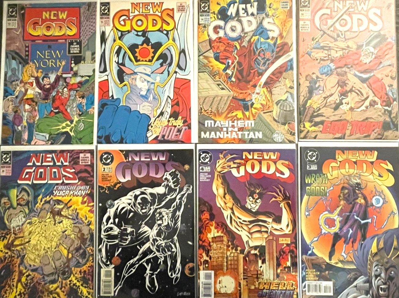 New Gods Comic Book Lot (8) Vintage 1990 Copper Age Classic DC Comics New Gods Comic Book Lot (8) Vintage 1990 Copper Age Classic DC Comics