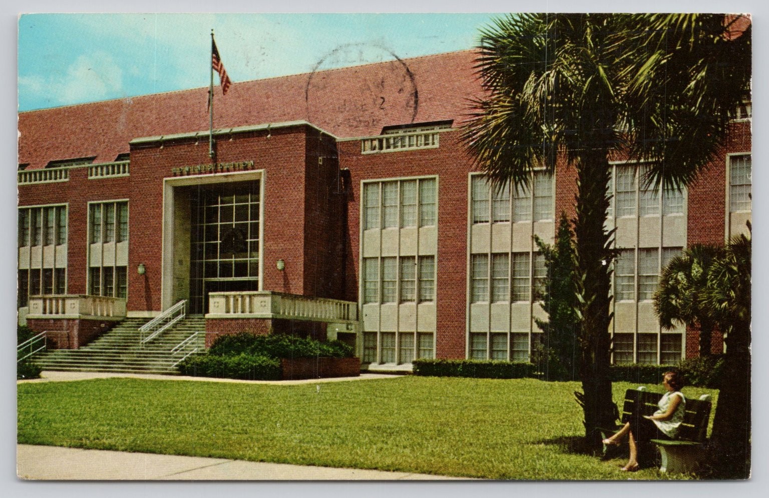 Vintage University of Florida Gainesville FL Admin Bldg Postcard 1968 Vintage University of Florida Gainesville FL Admin Bldg Postcard 1968
