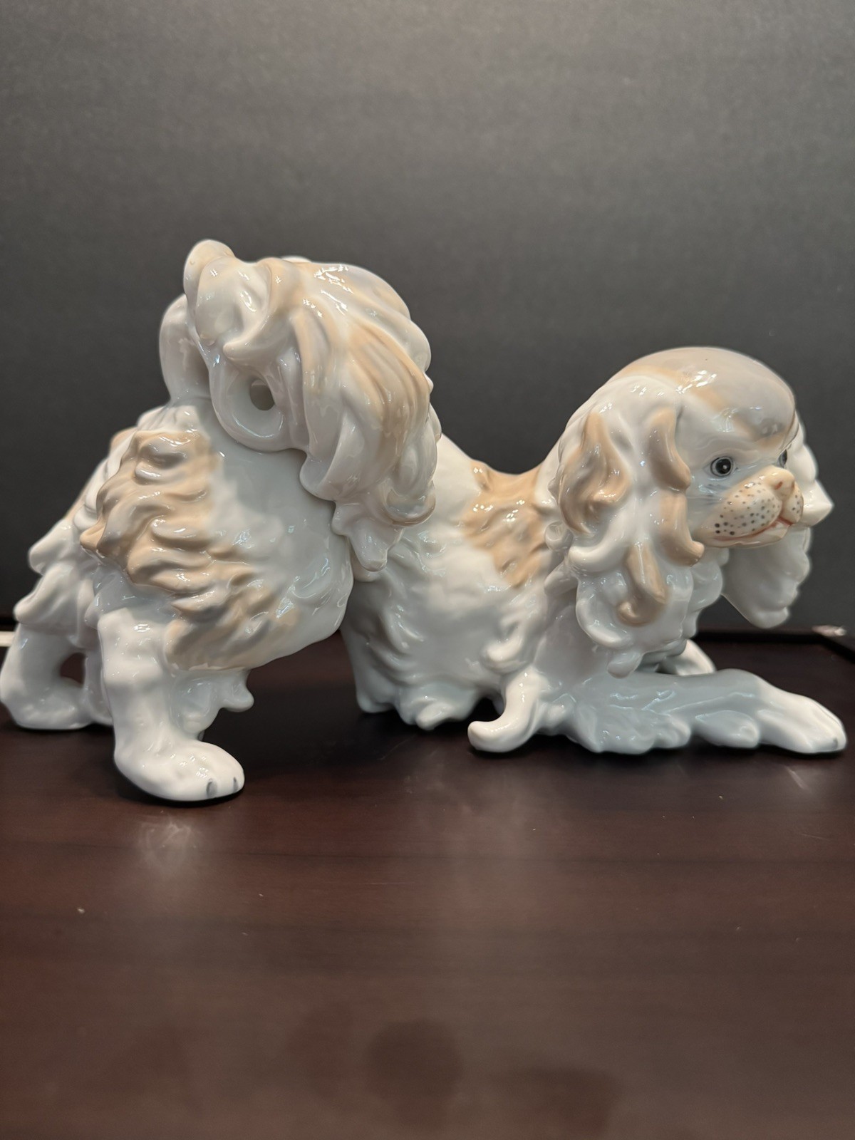 VINTAGE PEKINGESE DOG MUSEO FINE PORCELAIN FIRST EDITION 1970 JAPANESE CHIN 10\