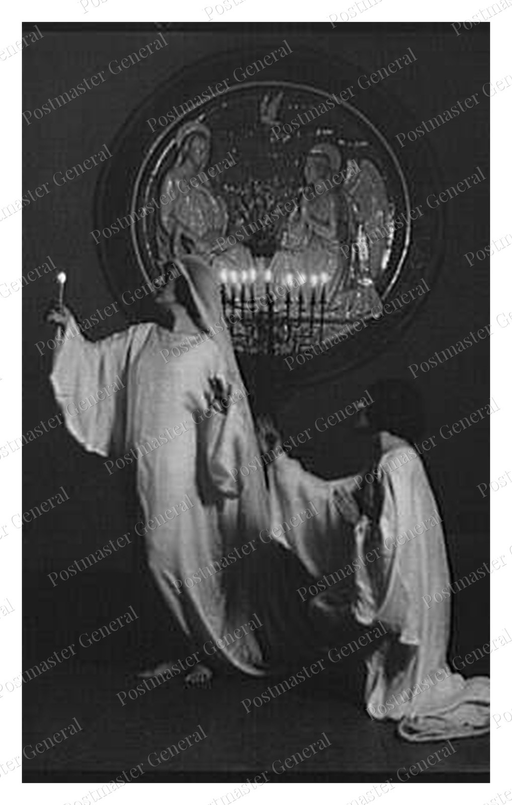 St. Mark\'s Church Guthrie Dancers Standard Postcard COPY RPPC