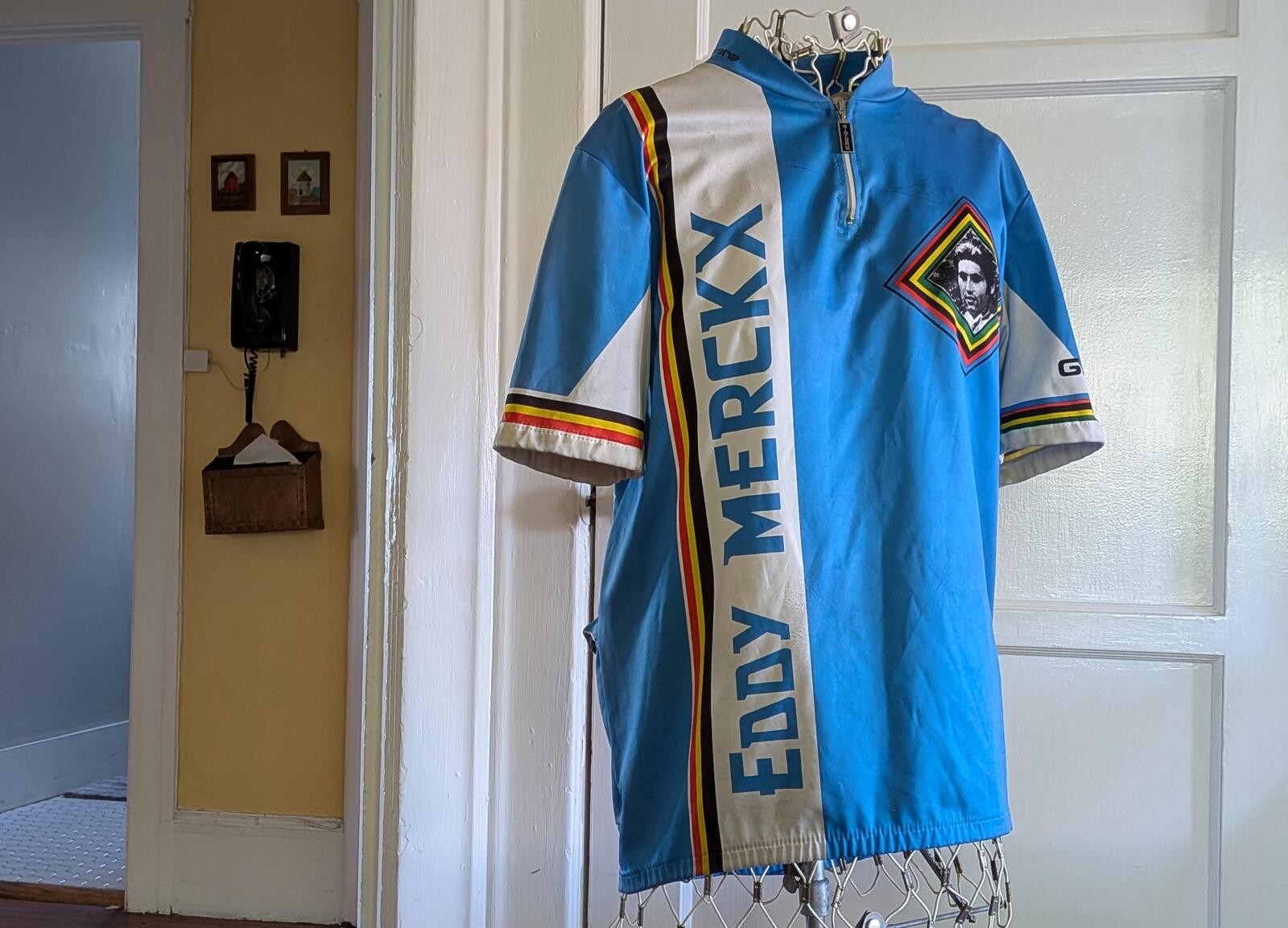 Vintage Cycling Jersey Featuring Eddy Merckx