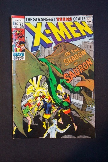 1969 MARVEL COMICS X-MEN #60 1ST SAURON APPEARANCE