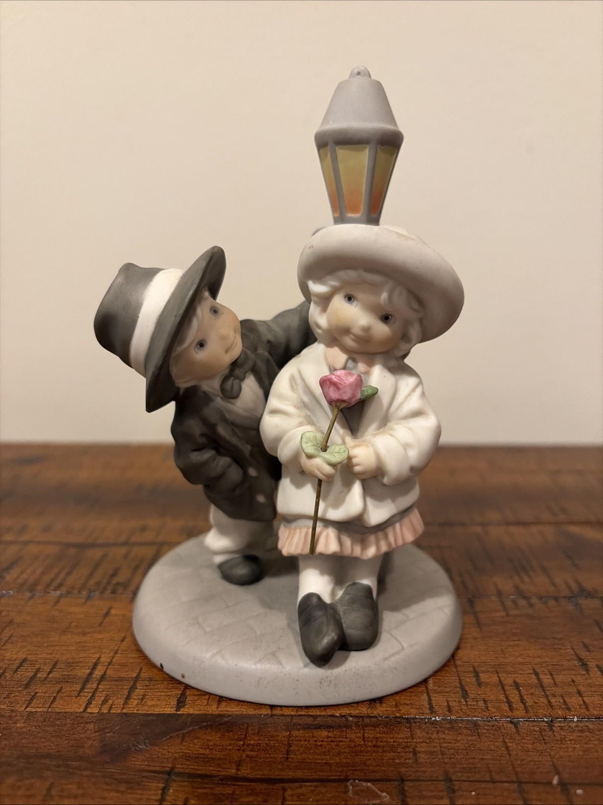 Vintage Enesco Kim Anderson Peek A Boo I Love You Porcelain Figurine 1996