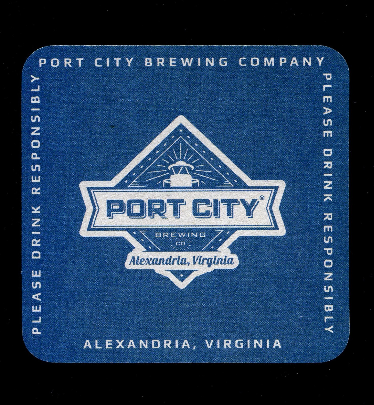 1 Port City Brewing Co New Beer Coaster Alexandria, VA
