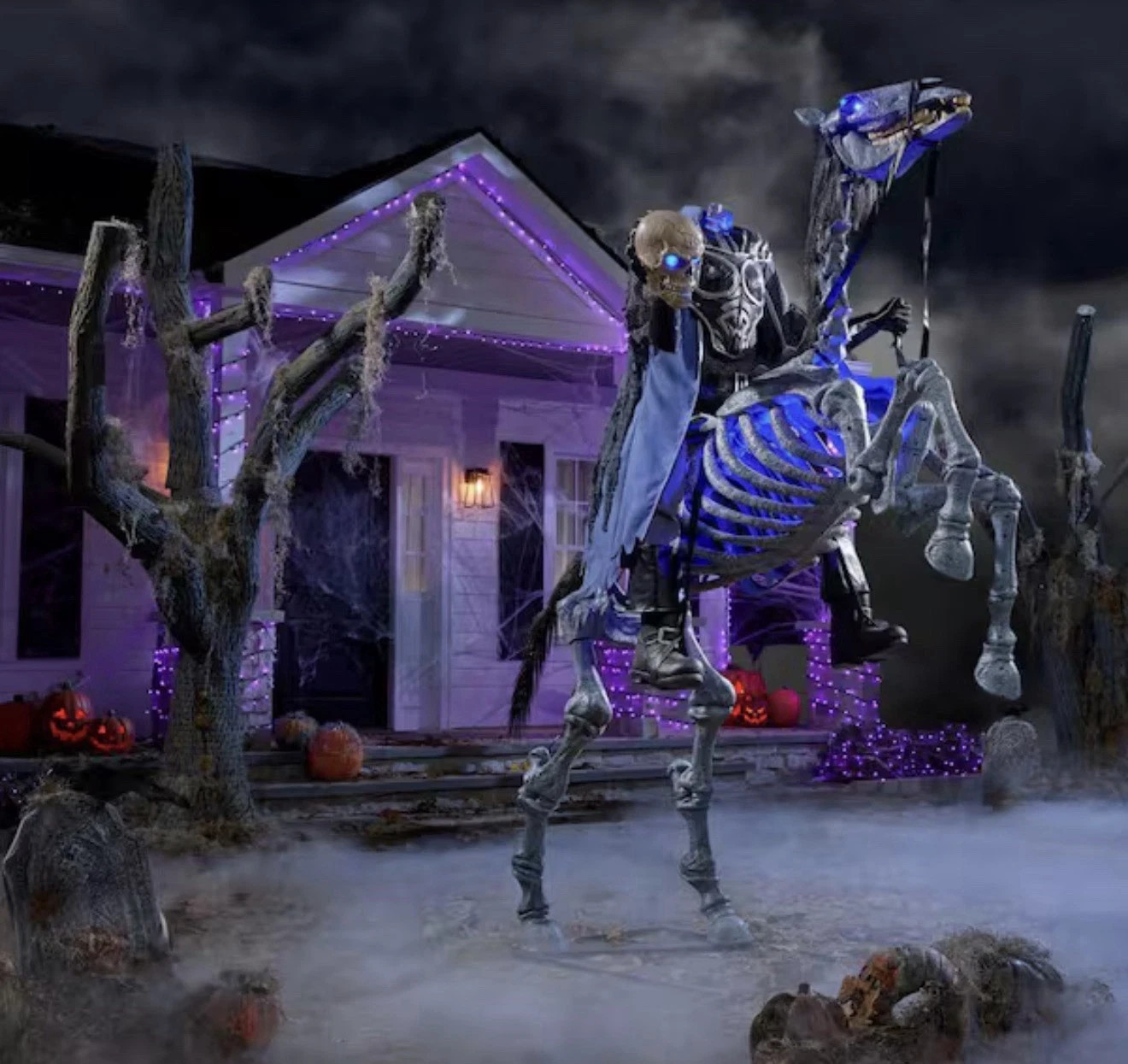 8.5 FT Grave & Bones Giant-Sized Animated LED Knight Frostbane SAMEDAYSHIP 8.5 FT Grave & Bones Giant-Sized Animated LED Knight Frostbane SAMEDAYSHIP