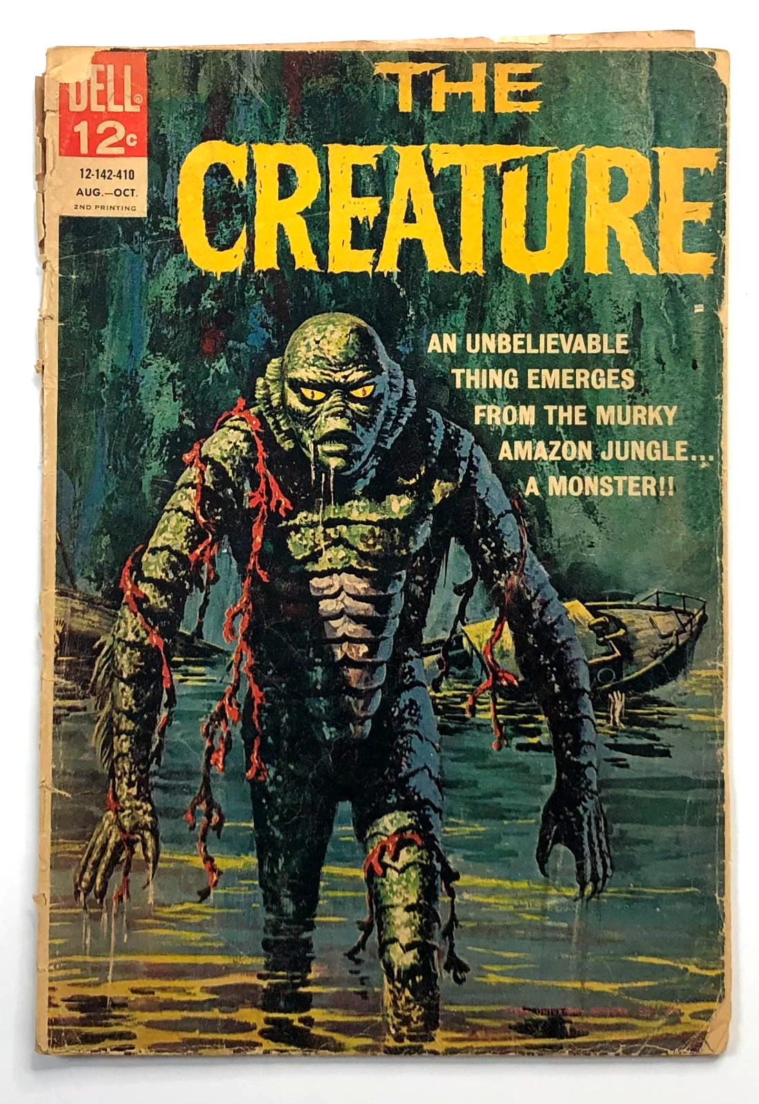 THE CREATURE #1 (1964) Dell Comic 2nd Print Creature From The Amazon Vic Prezio