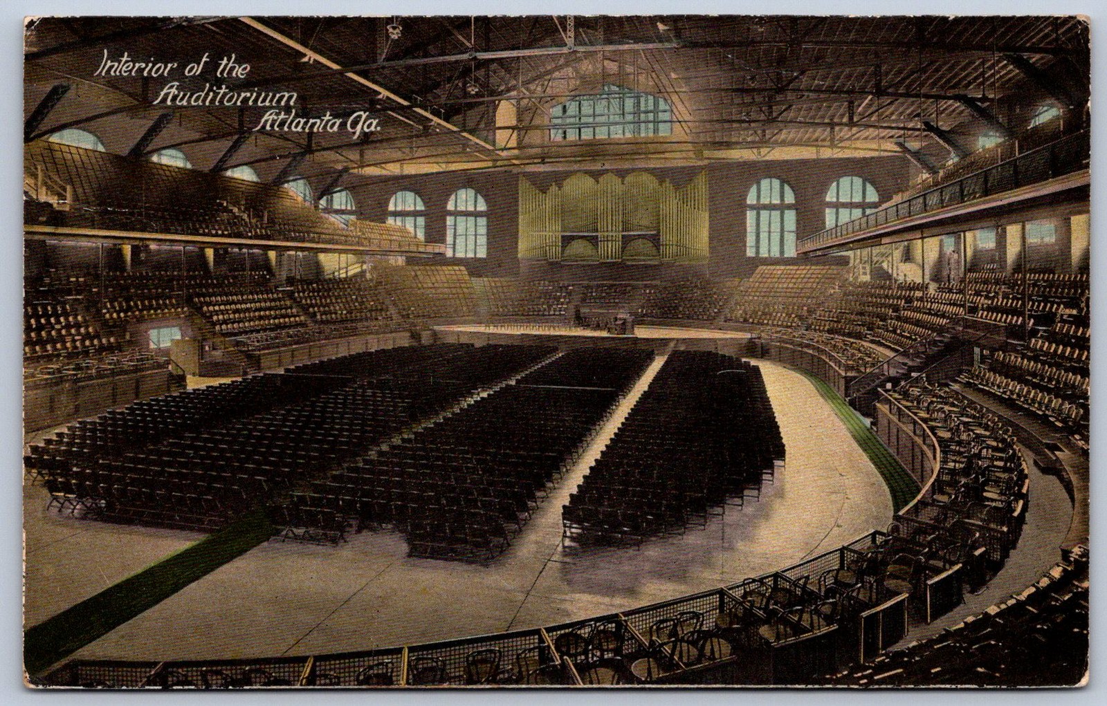 K29/ Atlanta Georgia Postcard c1910 Public Auditorium Interior 226