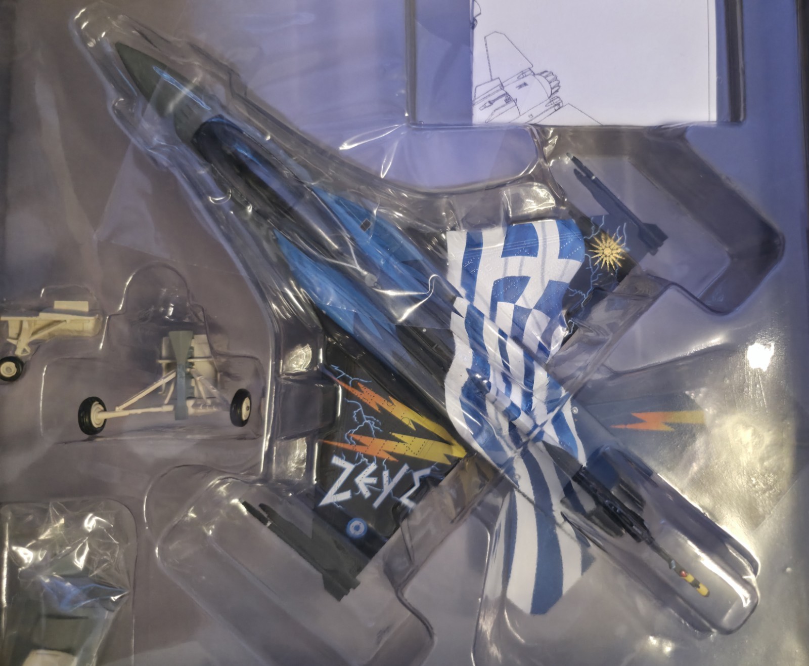 RARE Herpa 1/72 Hellenic Air Force F16C Zeus Greek Demo Team 1:72 Display Model