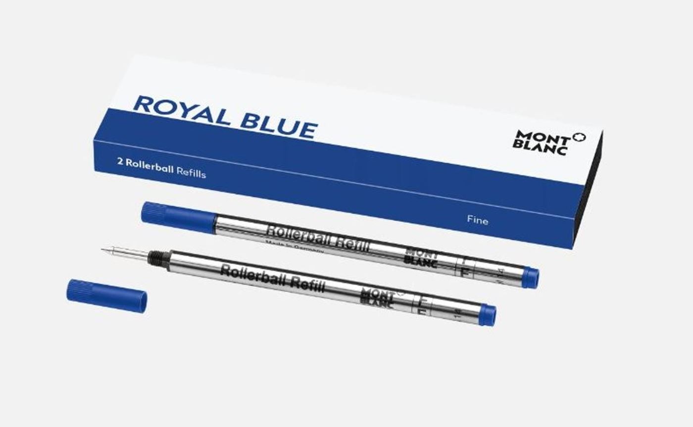 Montblanc Royal Blue Fine Rollerball Refills MB128232