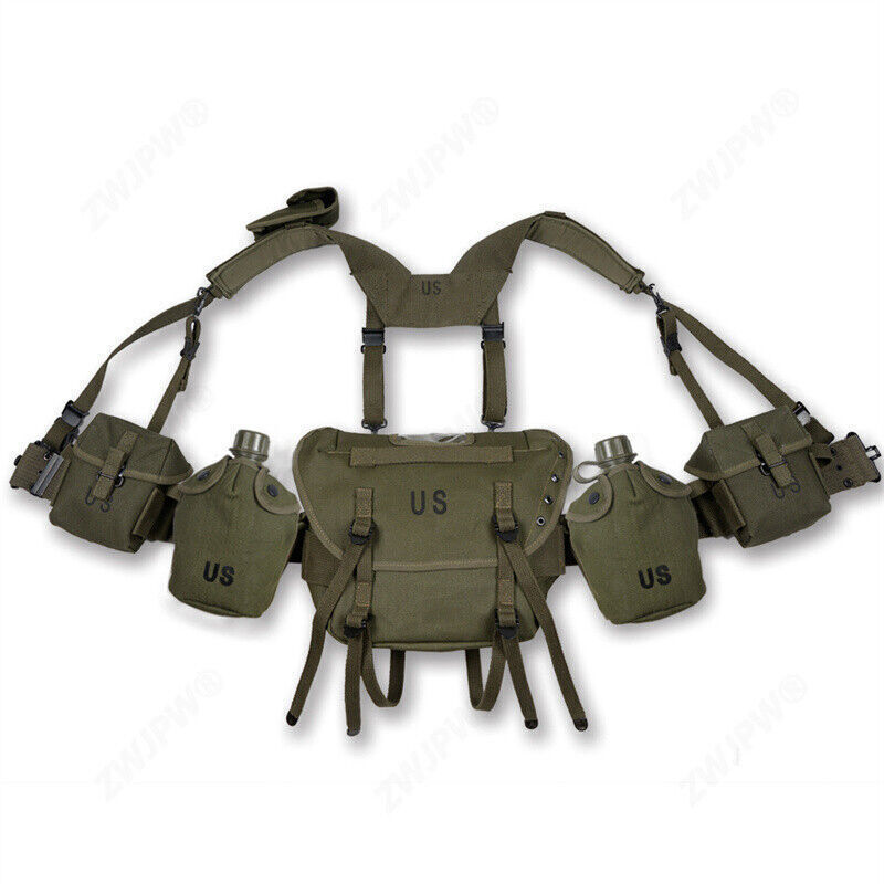WWII US Army Vietnam War M1956 M1961 M14 Ammo Pouch Rescue Bag Set Equipment 1PC