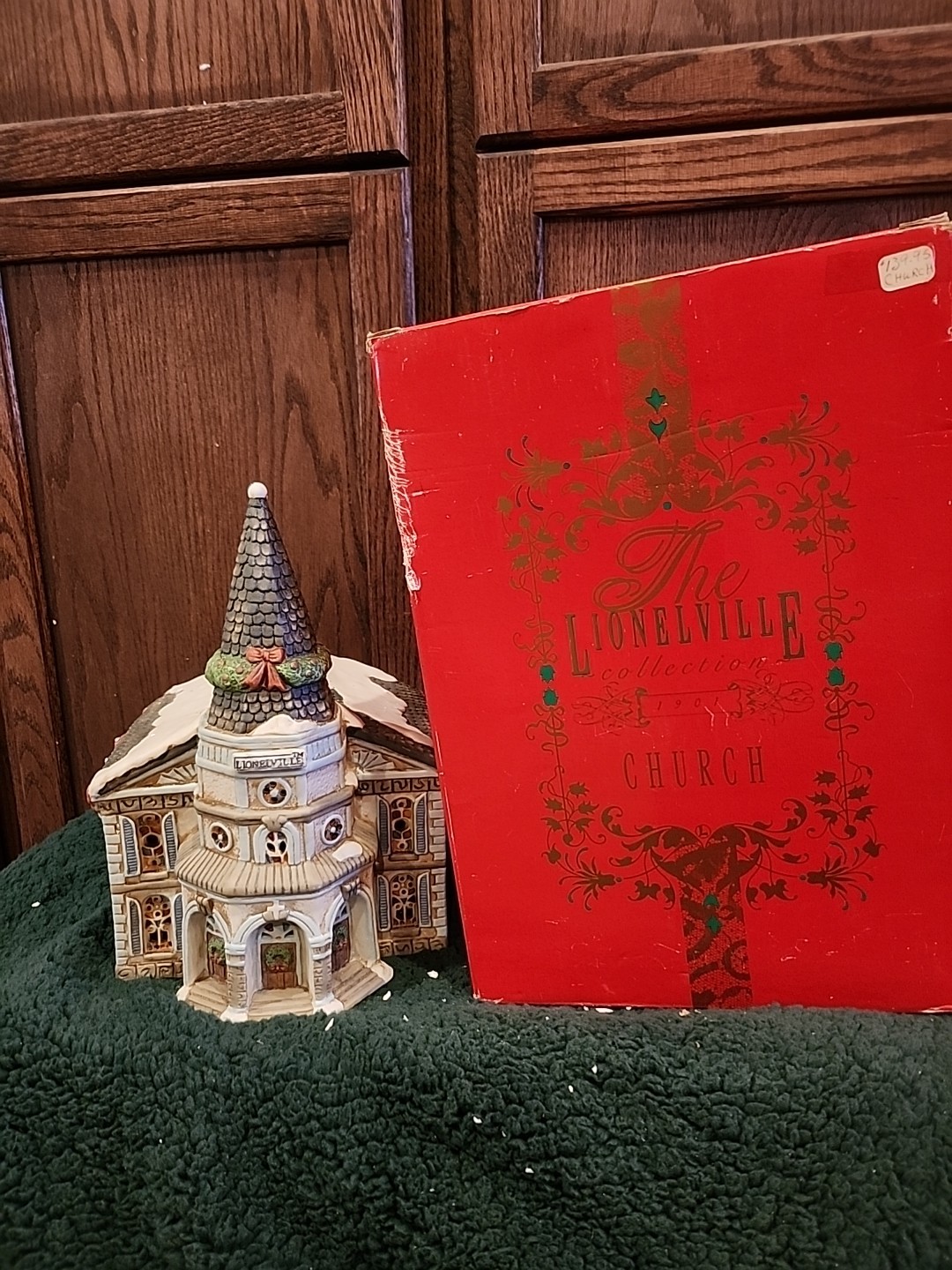 VINTAGE CERAMIC LIONEL LIONELVILLE CHURCH 1901 BUILDING