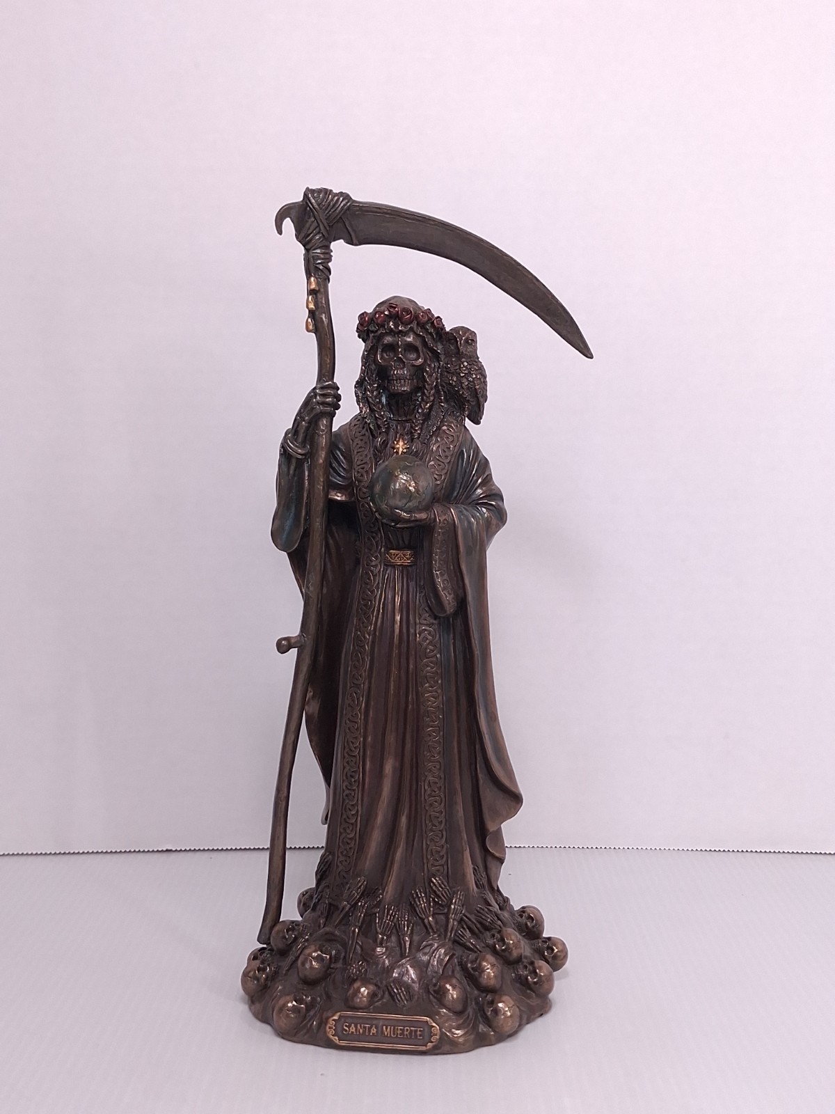 Veronese Design Santa Muerte Grim Reaper Holy Death Cold Cast Resin Figure 11\
