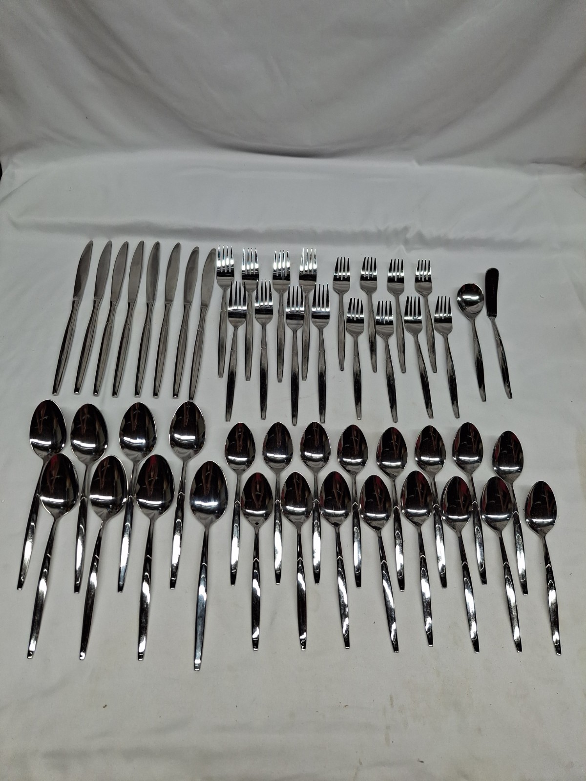 Vintage COSMOS 50pc Mid Century Flatware Set  - Service or 8
