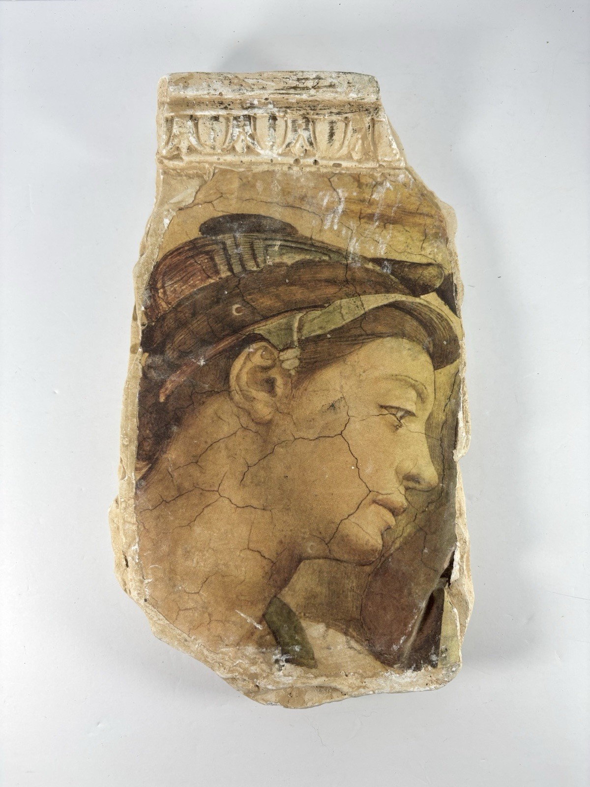 Vintage Sibyl Eritrea Michelangelo Plaster Relief Plaque Wall Hanging Mexico