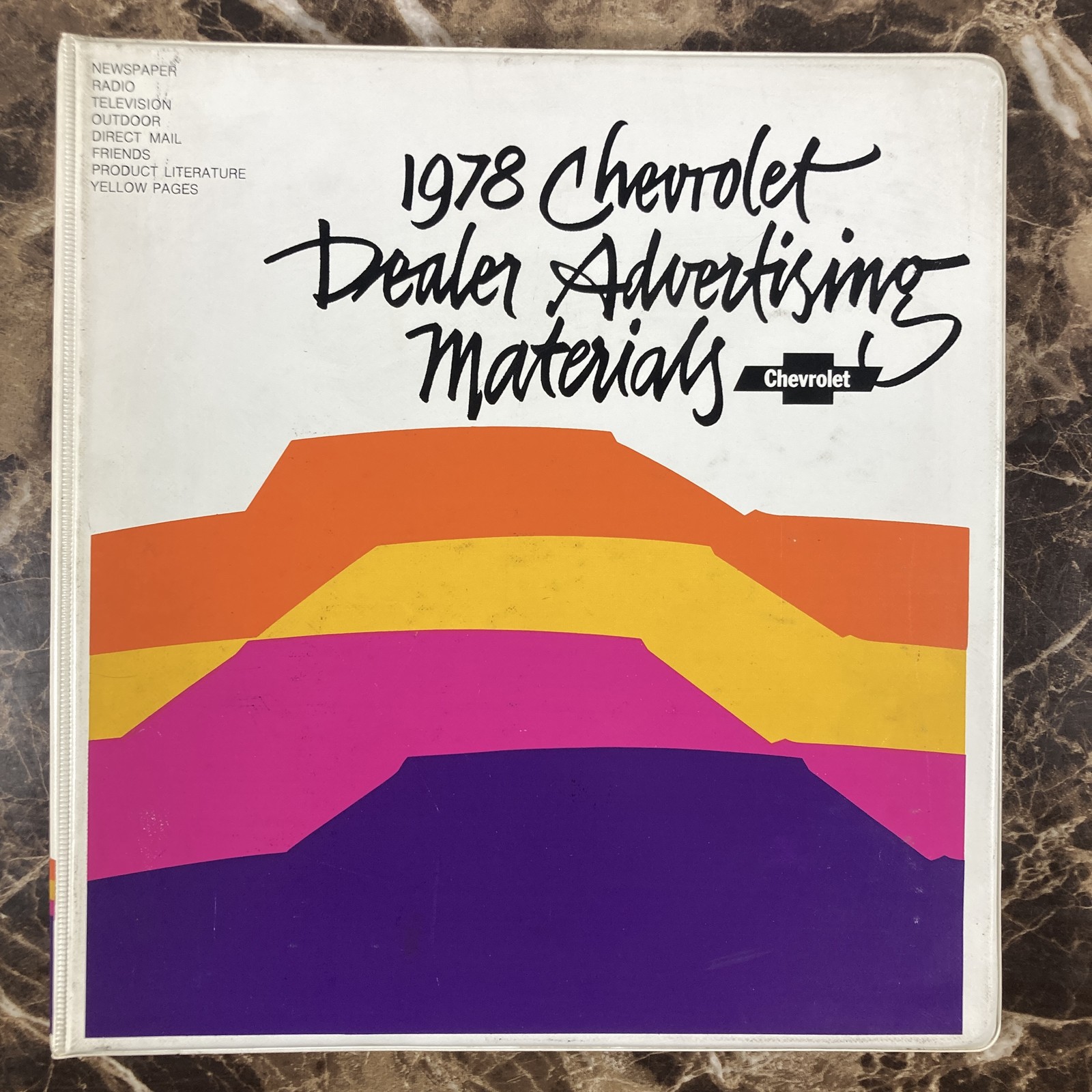 1978 Chevrolet Dealer Advertising Manual Binder Book Brochure Chevy Dealership