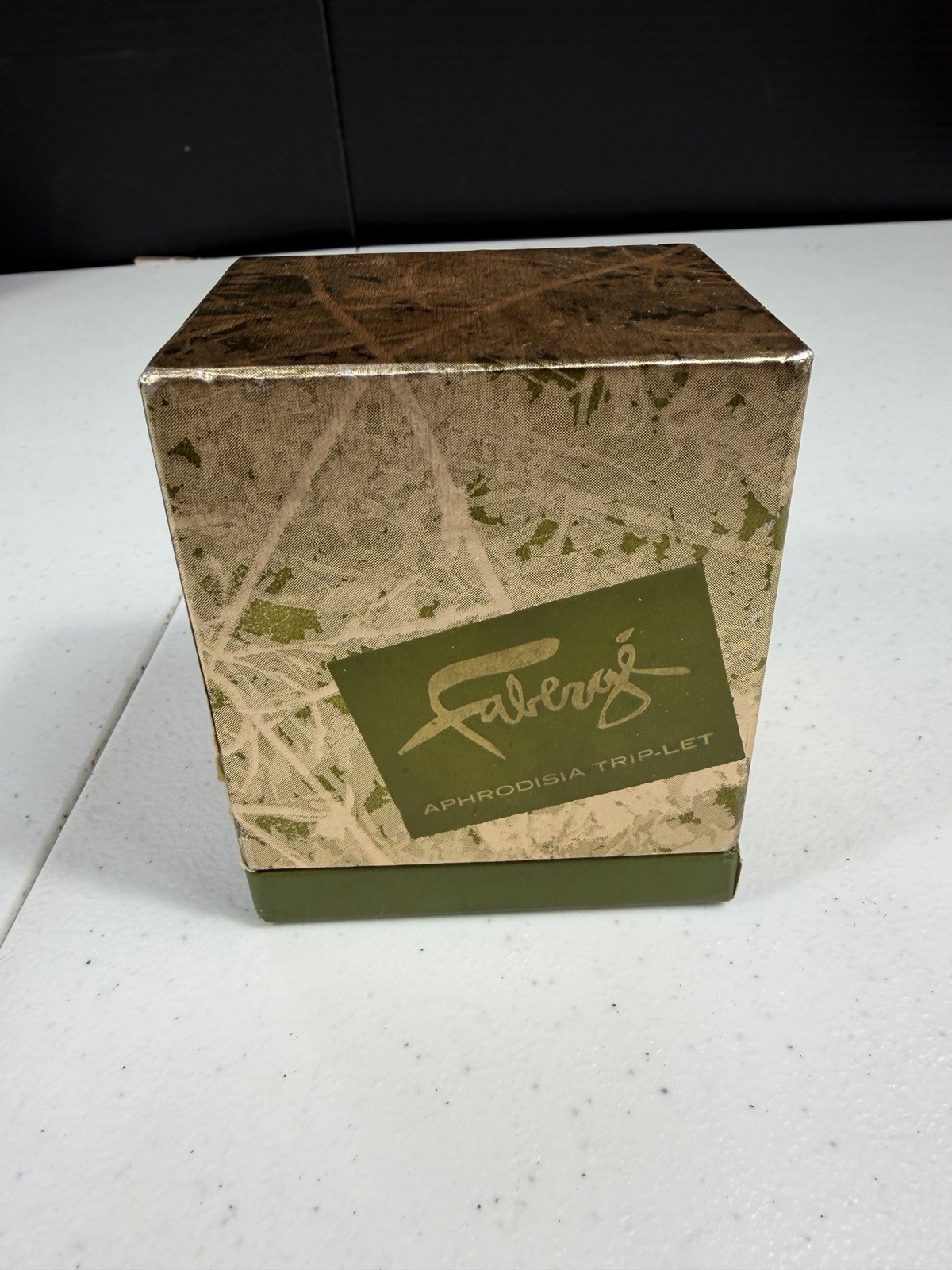 Vintage Faberge Aphrodisia Trip-Let Gift Set Cologne Soap Powder Box 1960s-70s